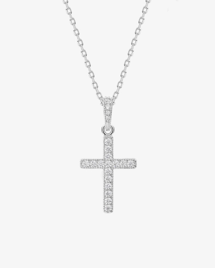 Pavé Cross Necklace – view 2