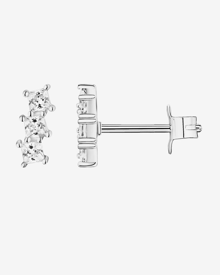 Bar Princess Cut StudsEarrings – view 2