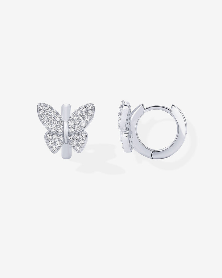 Sparkle Butterfly HuggiesEarrings – view 2