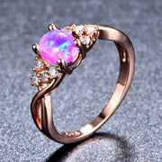 Sylva Moonhart Purple Ring | Rose Gold