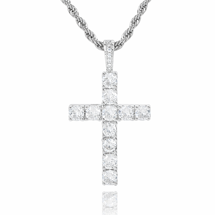 Cross necklace | Gold – view 2