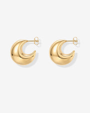 Chunky Dome Hoop Earrings – view 7