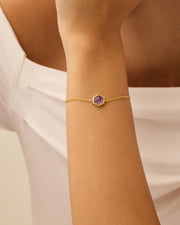 Gemstone Hexagon Bracelet – view 7