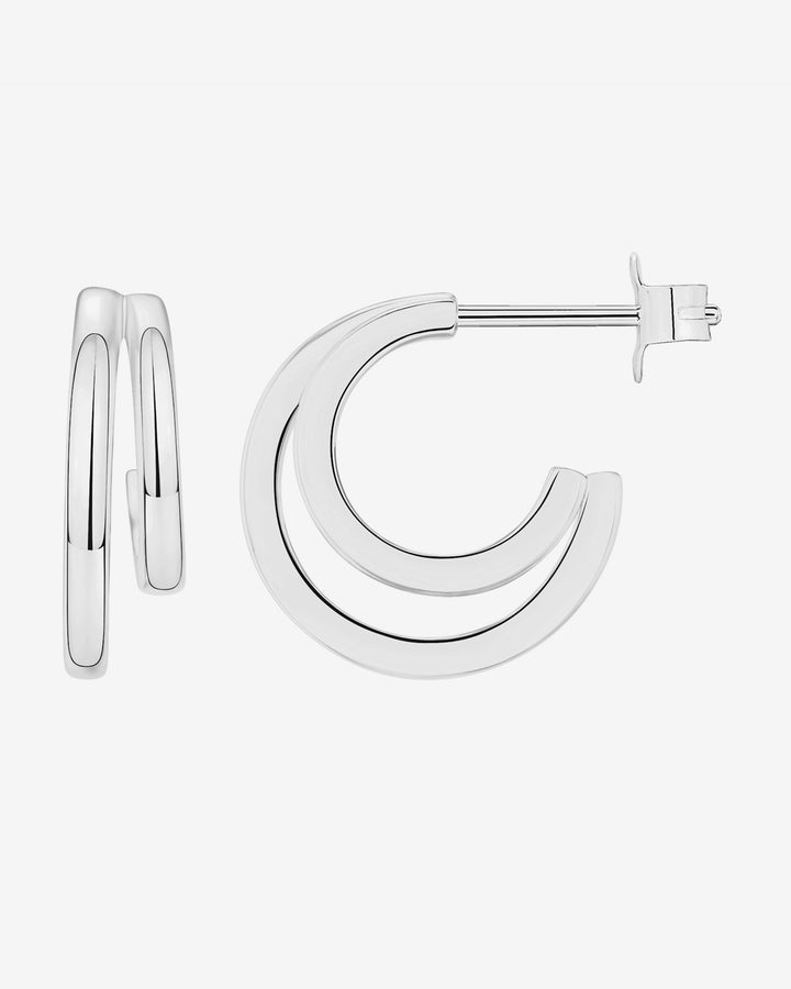 Double Split HoopsEarrings – view 2