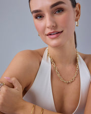 Chunky Oval Link Chain Necklace – view 4