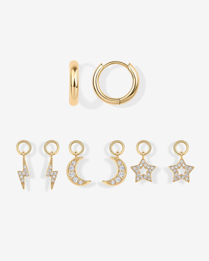 Mix and Match Huggie and Charms SetEarrings – view 2