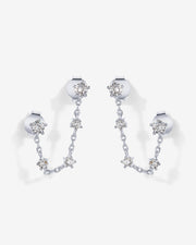 Chained Station Double Piercing StudsEarrings – view 2