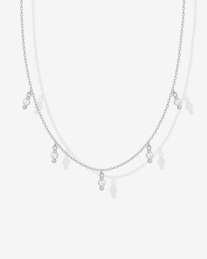 Shell Pearl Chain Necklace – view 2