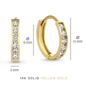 Dara Brillane Stone Earrings Set | Gold – view 8