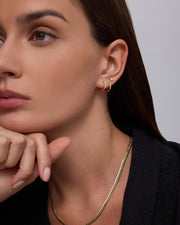 Studs & Huggie Hoop Earrings Set – view 5