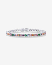 Medium Colored Cubic Zirconia Tennis Bracelet – view 4
