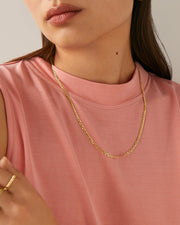 Thin Super Flat Curb Link Chain Necklace – view 5