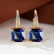 Mystic Stone Hoop Earrings | Gold – view 5