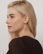 Clasp Back Thin HoopsEarrings – view 32