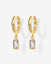 Baguette Drop HuggiesEarrings – view 6