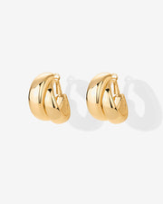 Chunky Double HoopsEarrings – view 4