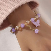 Beautiful Butterfly Beaded Stretch Bracelet – view 5