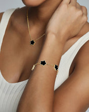 Gemstone Clover Bracelet – view 7