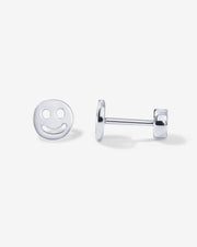 Smiley Face Screw Back StudEarrings – view 2