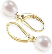 Pearl Dangle Earrings | Gold – view 2