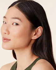 Moon Half Hoop HuggiesEarrings – view 4