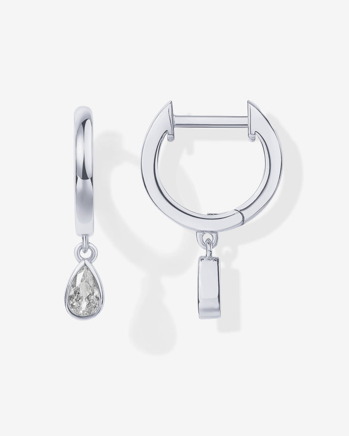 Drop Pear HuggiesEarrings – view 2