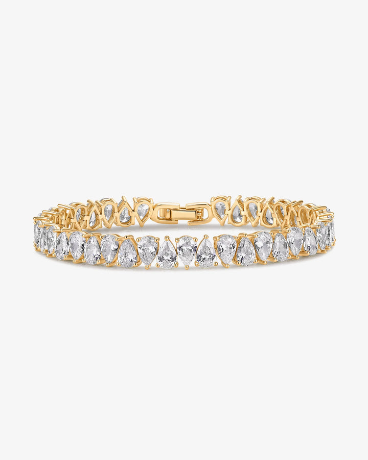 Pear Cubic Zirconia Tennis Bracelet