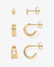 Versatile Huggie TrioEarrings