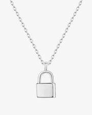 Lock Pendant Necklace – view 2