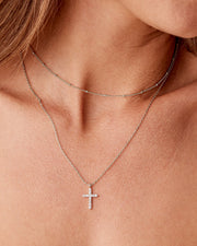 Layered Cross Pendant Necklace – view 6