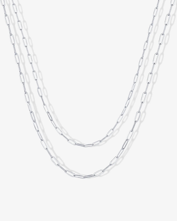 Layered Paperclip Necklace – view 2