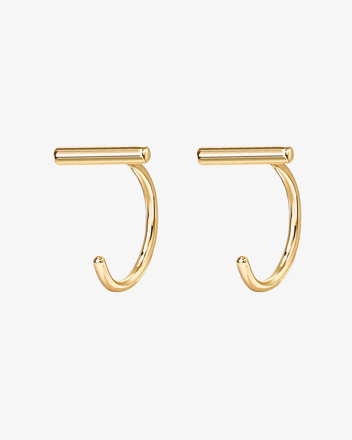 Bar Half Hoop HuggieEarrings