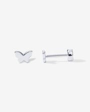 Tiny Butterfly Screw Back StudsEarrings – view 2