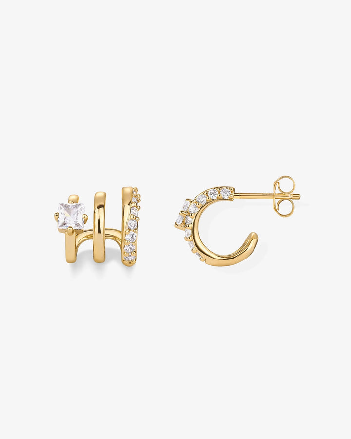 Triple Hoop HuggiesEarrings