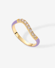 Azul Wavy Enamel Ring – view 2
