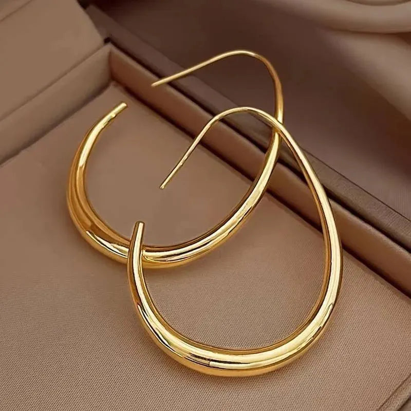 Antique Gold Hoop Earrings | Gold