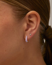 Sienna Enamel HuggiesEarrings – view 12