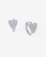 Sparkle Heart HuggiesEarrings – view 6