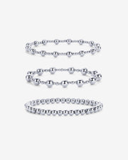 Ball Beaded Bracelet Trio – view 2