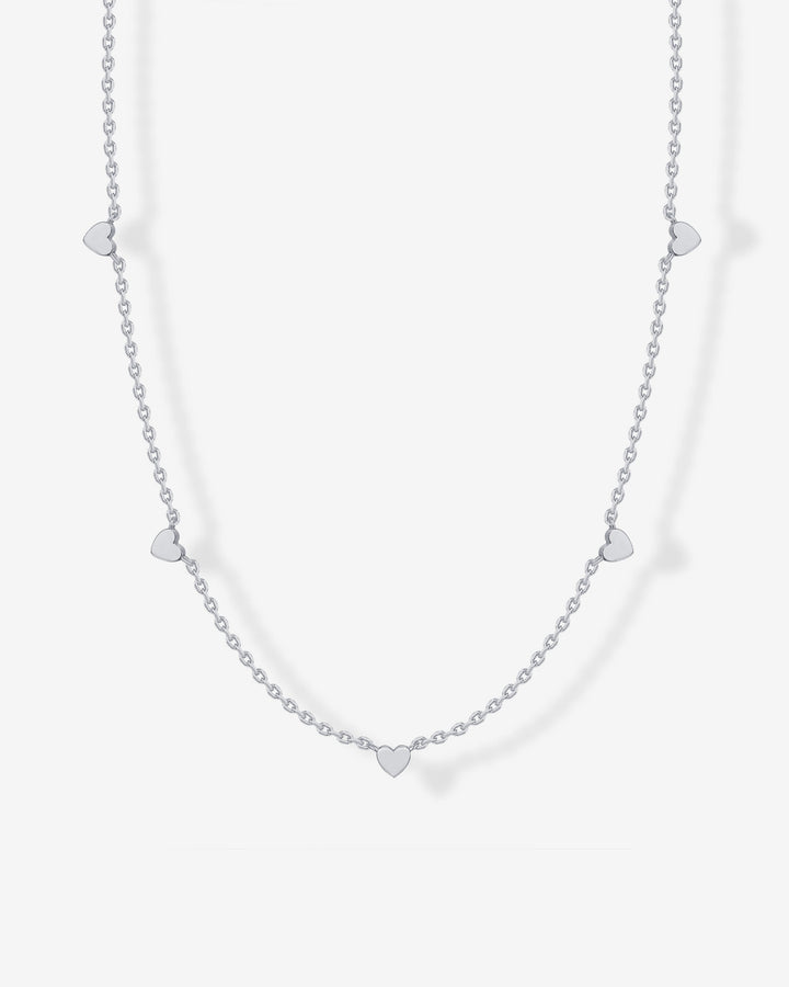 Tiny Heart Station Necklace – view 2