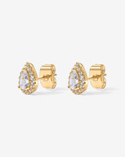 Pear Halo StudsEarrings – view 7