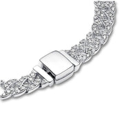 Pave Cuban Bracelet | White Gold – view 8