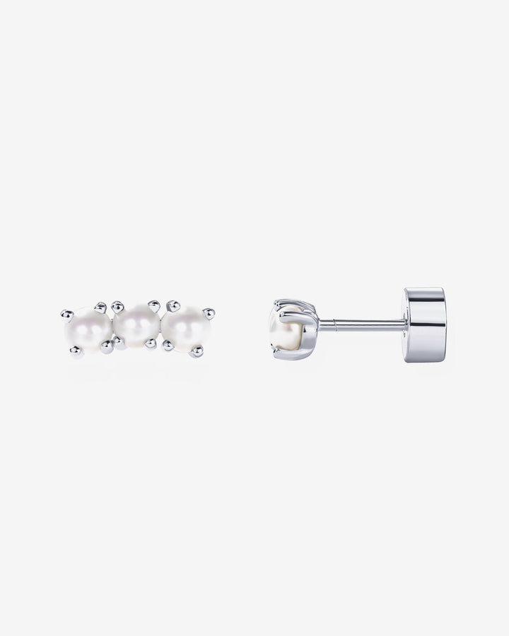 Mini Pearl Cluster ScrewbacksEarrings – view 2