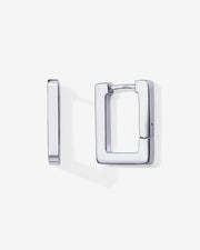 Geometric Rectangle HoopEarrings – view 2