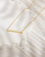 Horizontal Birthstone Bar Necklace – view 26