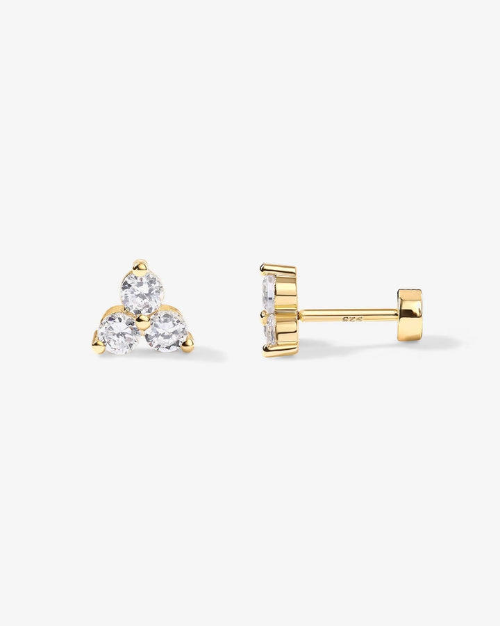 Lotus Screw Back StudEarrings