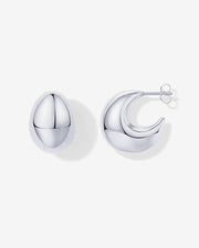 Chunky Dome Hoop Earrings – view 2