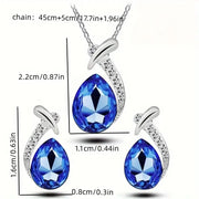 Classic Mermaid Elegance Jewelry Set | White Gold – view 2