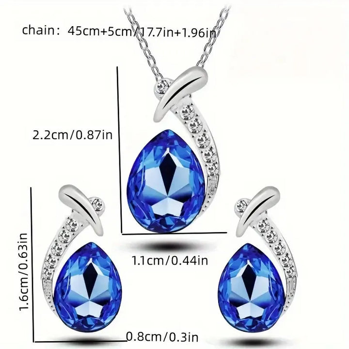 Classic Mermaid Elegance Jewelry Set | White Gold – view 2