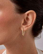 Two-Tone HoopsEarrings – view 3